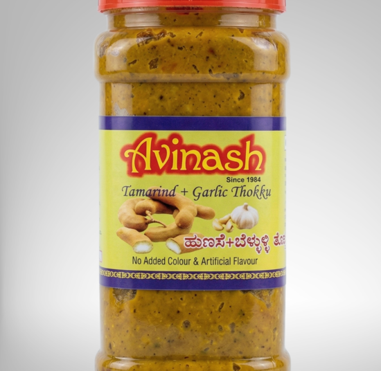Tamarind Tokku with Garlic<br> (ಬೆಳ್ಳುಳ್ಳಿ ಹುಣಸೆ ತೊಕ್ಕು)